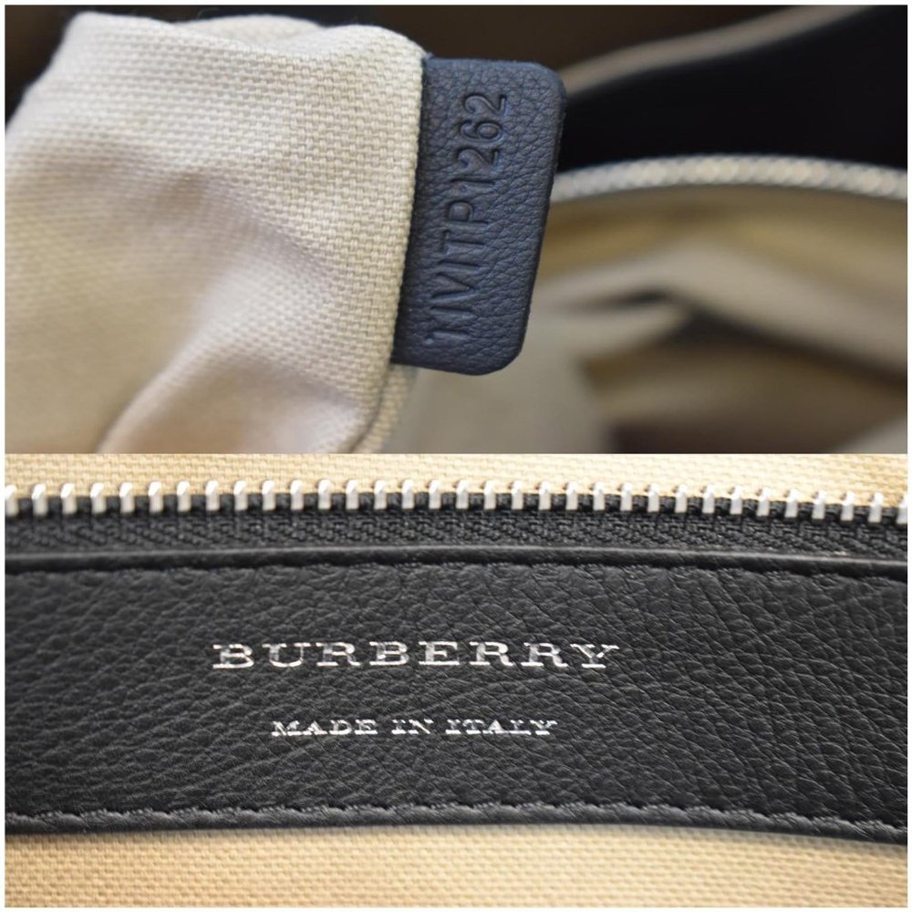 BURBERRY Ainsworth Leather Briefcase Bag Black - Picture 12 of 12